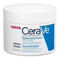 Cerave Crema Idratante 340ml - Crema per Pelle Secca e Molto Secca con Acido Ialuronico e Ceramidi