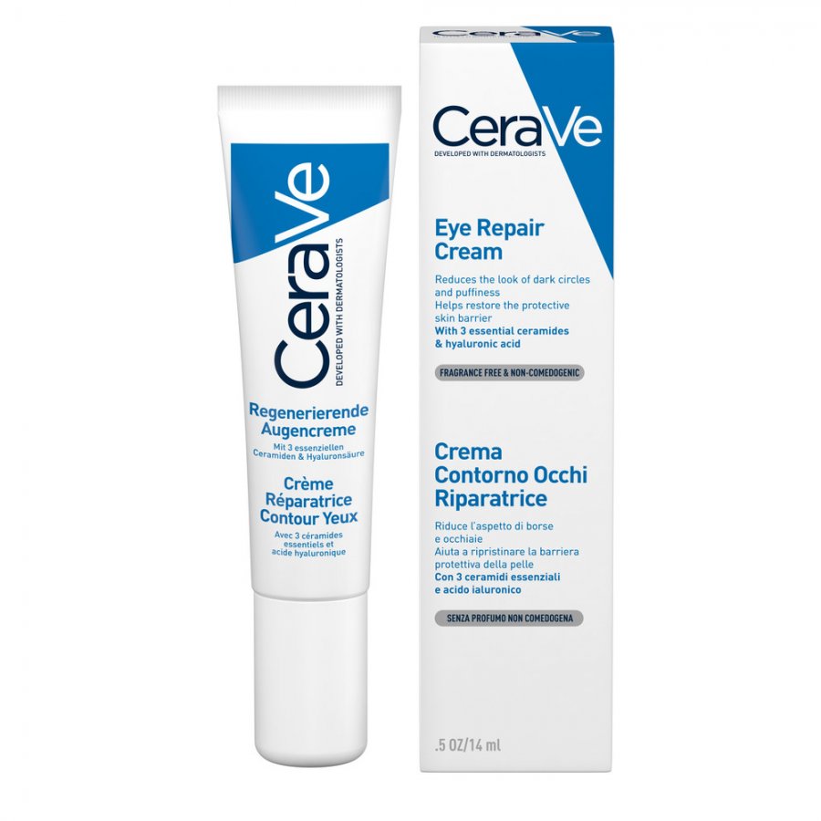 CeraVe Crema Contorno Occhi Riparatrice con Acido Ialuronico - CeraVe - Crema per il Contorno Occhi - 15 ml