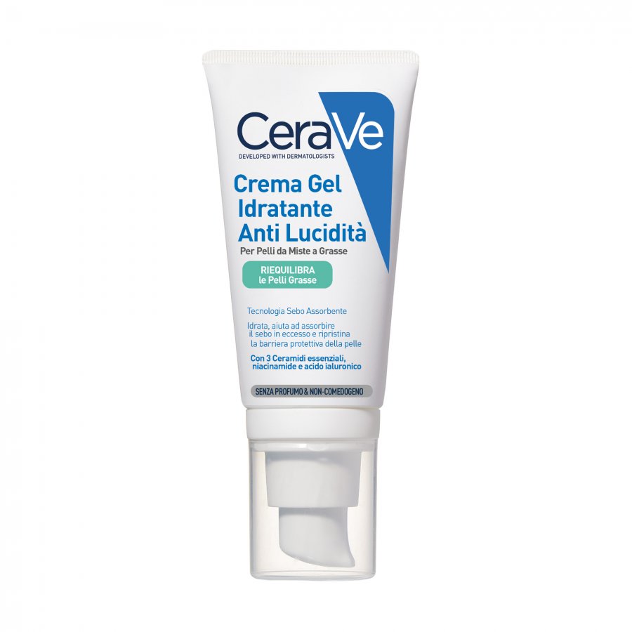 CeraVe Crema Viso Idratante Anti-Lucidità Pelle Grassa e Mista - 50ml