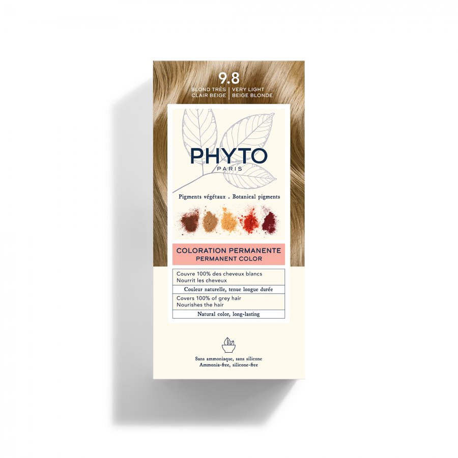 Phyto Phytocolor 9.8 Biondo Chiarissimo Cenere Colorazione Permanente Per Capelli - Phytocolor Tinta Per Capelli
