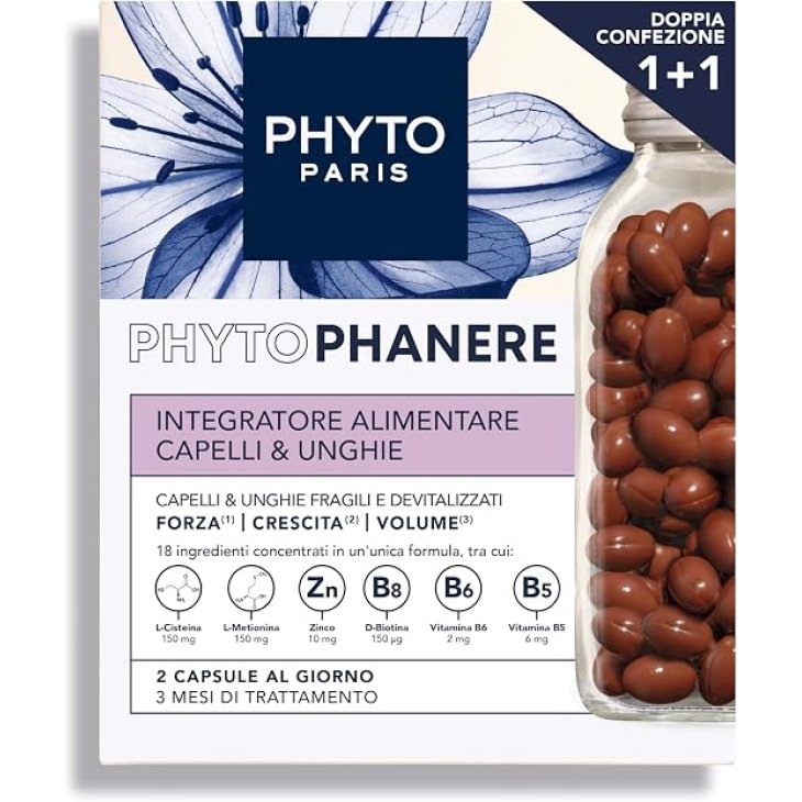 Phyto, Phytophan&egrave;re Capelli e Unghie, 180 Capsule