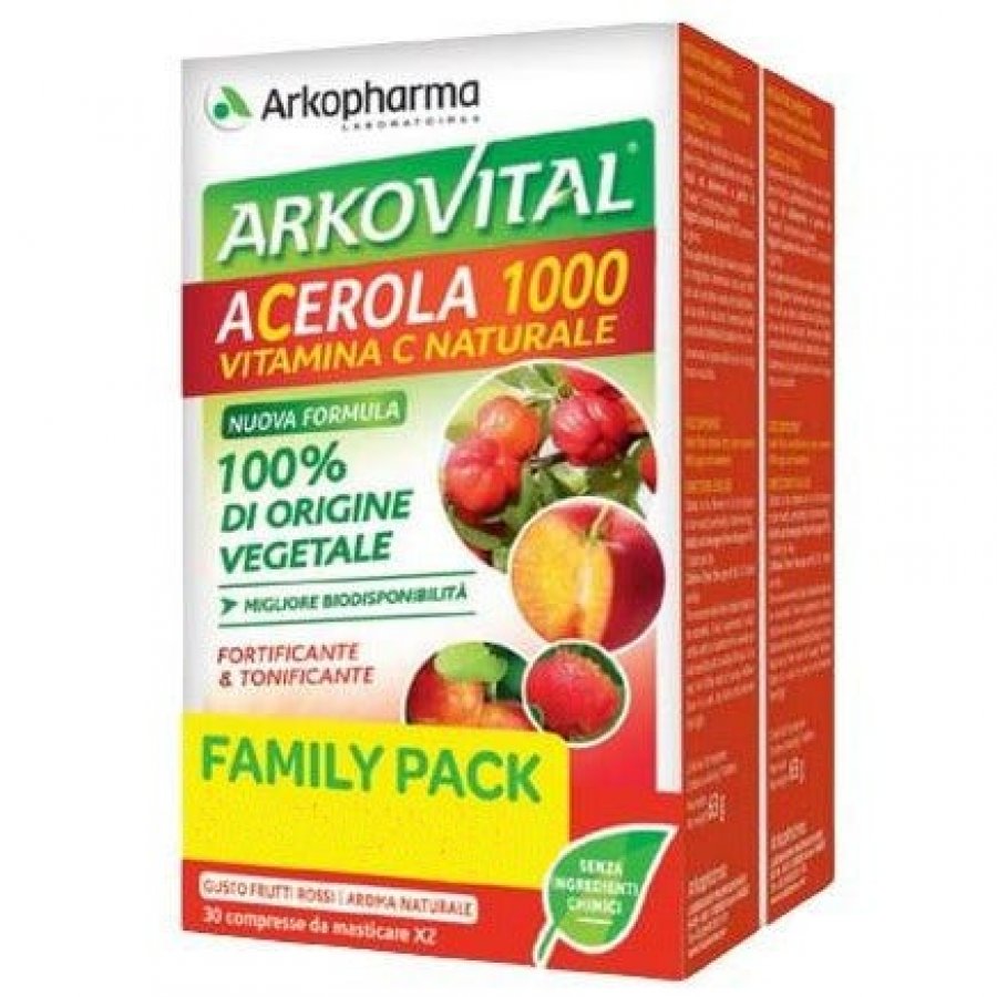 Arkovital - Acerola 1000 Pack Family 60 Compresse