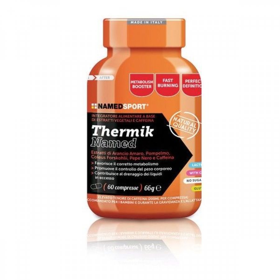 Named Sport - Thermik Estratti Vegetali e Caffeina 60 Compresse - Integratore per Supportare il Metabolismo e l'Energia