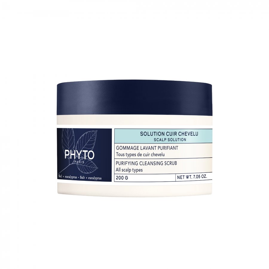 Phyto Pureté Shampoo Scrub Purificante 200 ml - Detersione Profonda per Capelli Grassi, Eccesso di Sebo e Cuoio Capelluto