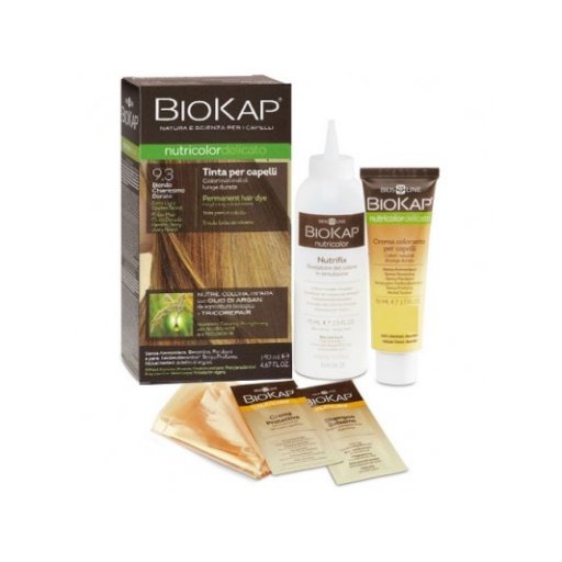 Biokap Nutricolor Delicato 9.3 New Biondo Chiarissimo Dorato 140ml - Tinta per Capelli Senza Ammoniaca