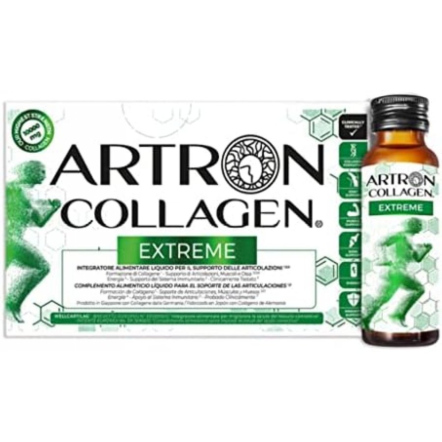 Gold Collagen Artron Extreme Integratore per Articolazioni - 10 flaconi da 30 ml