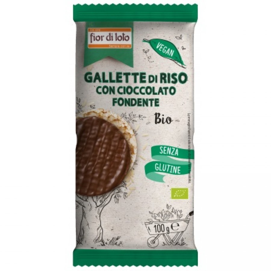 Gallette di Riso con Cioccolato Fondente Bio 100g