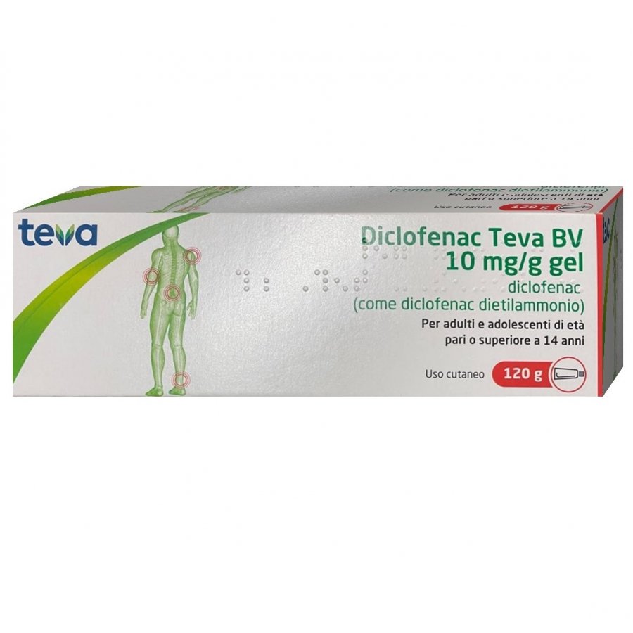 Diclofenac - Gel 120g per il Trattamento del Dolore e dell'Infiammazione
