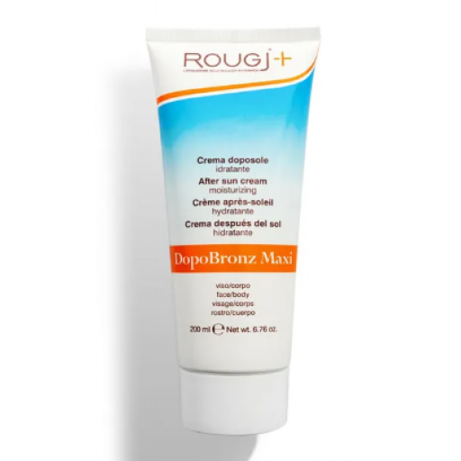 Rougj Crema Doposole Dopobronz Viso Corpo 200ml - Idratazione e Lenitiva dopo l'Esposizione al Sole