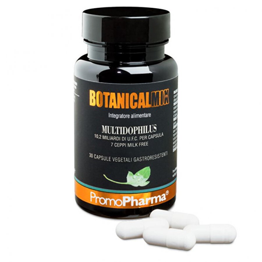 Botanical Mix - Multidophilus 30 capsule, Integratore Probiotico per la Salute Intestinale