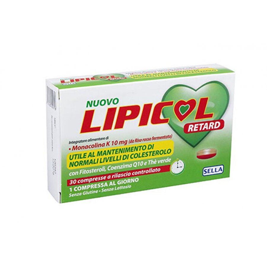 Lipicol Retard controllo del colesterolo 30 compresse