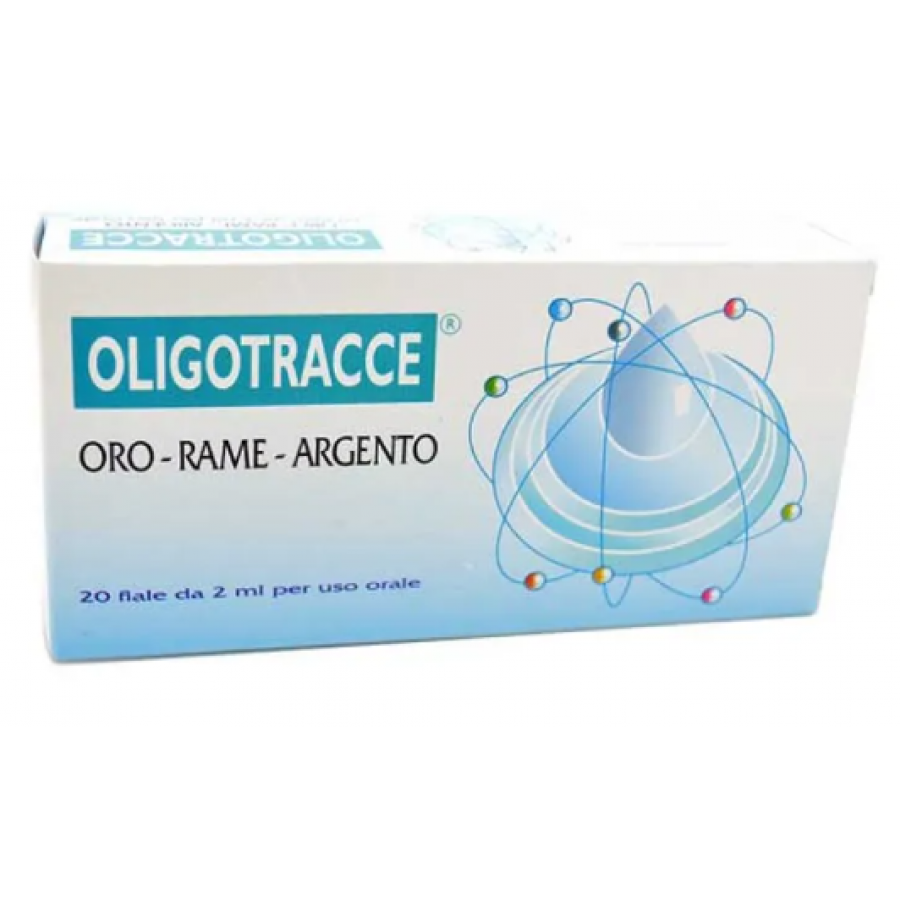 Oligotracce - Oro Rame Argento 20 Fiale da 2 ml 