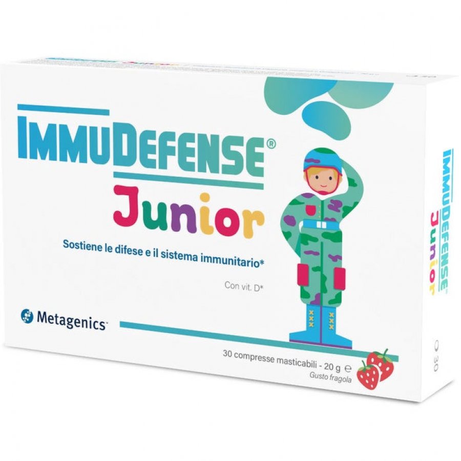 ImmuDefense Junior 30 Compresse Masticabili - Integratore per il Sistema Immunitario dei Bambini