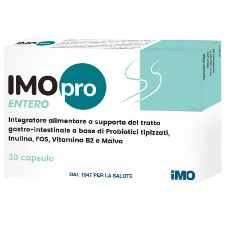 Imopro Entero - Integratore alimentare per l’equilibrio della flora batterica intestinale 30 capsule