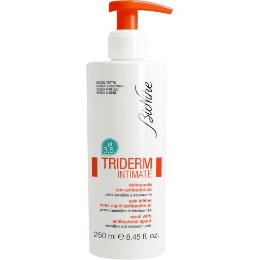Bionike Triderm Intimate Detergente Intimo Antibatterico pH 3.5, 250ml - Igiene Intima, Azione Lenitiva e Deodorante