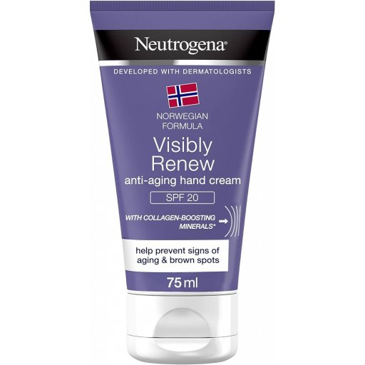 Neutrogena Crema Mani Anti Età con Formula Norvegese e Protezione Solare SPF 20, Combatte le Macchie sulla Pelle 75 ml