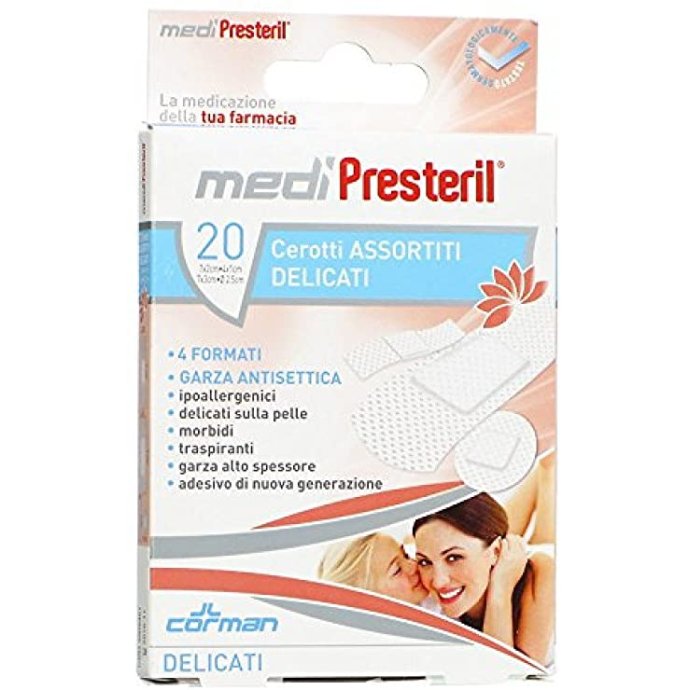 Medipresteril Cerotti Delicati - 4 Formati, 20 Pezzi