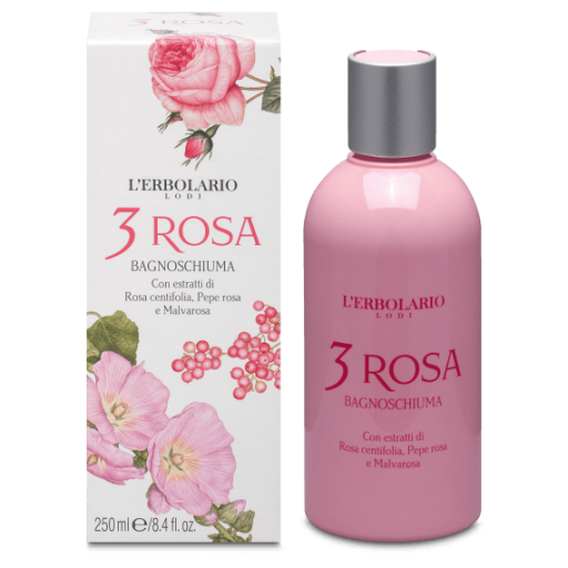 L'erbolario - 3 Rosa Bagnoschiuma 250 ml