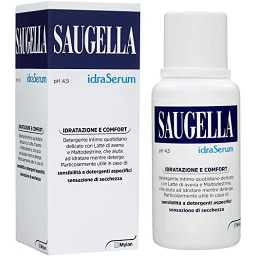Saugella Idraserum Detergente Intimo 200ml - Igiene Intima e Idratazione Delicata