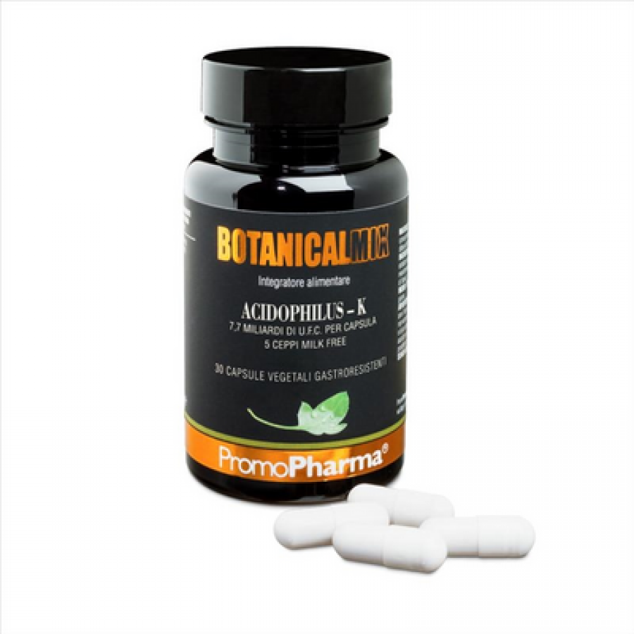 Acidophilus-K Botanical Mix -  Integratore alimentare per favorire l'equilibrio della flora batterica intestinale 30 capsule