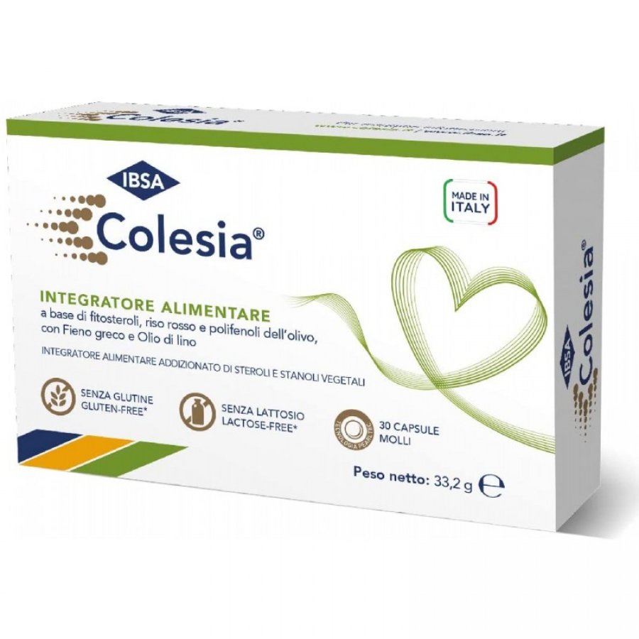 Colesia Soft Gel - Integratore per Trigliceridi e Colesterolo - 30 Capsule Molli