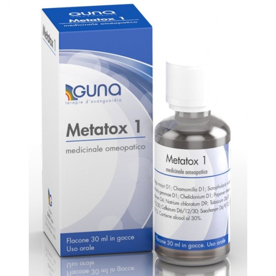 Guna Metatox 1 Gocce 30ml - Medicinale Omeopatico per la Detossificazione