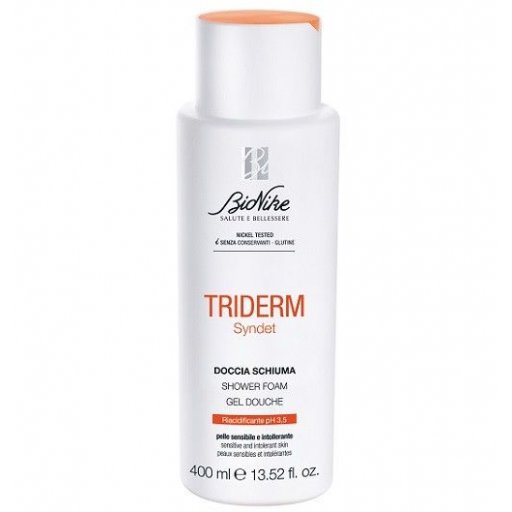 Bionike Triderm Doccia Schiuma pH 3,5 400 ml - Detergente Delicato per Tutti i Tipi di Pelle