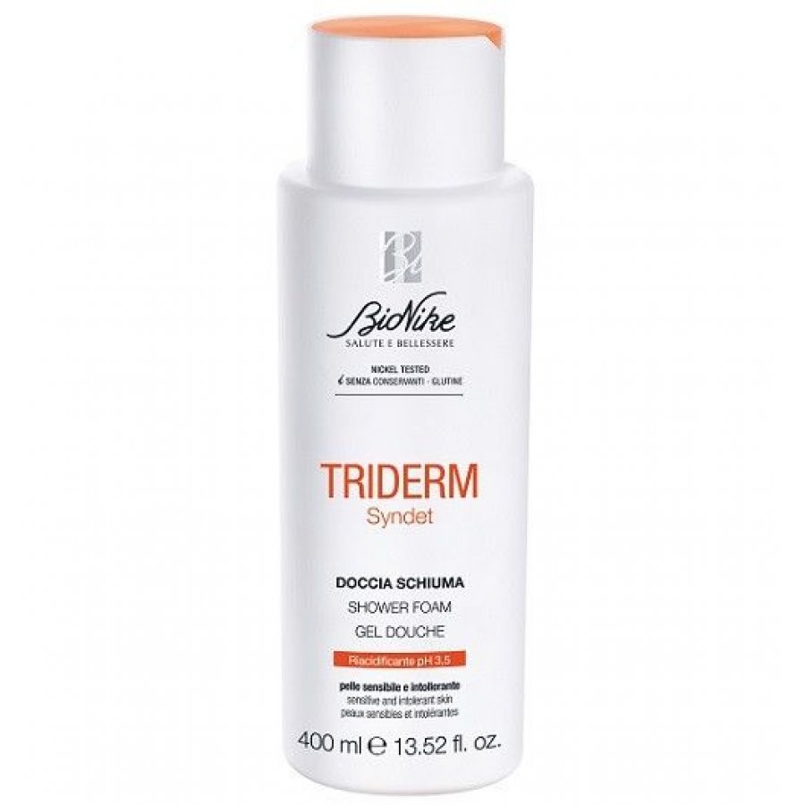 Bionike Triderm Doccia Schiuma pH 3,5 400 ml - Detergente Delicato per Tutti i Tipi di Pelle