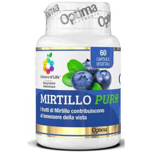 Colours Of Life Mirtillo Puro - 60 Capsule Vegetali - Integratore per il Benessere della Vista