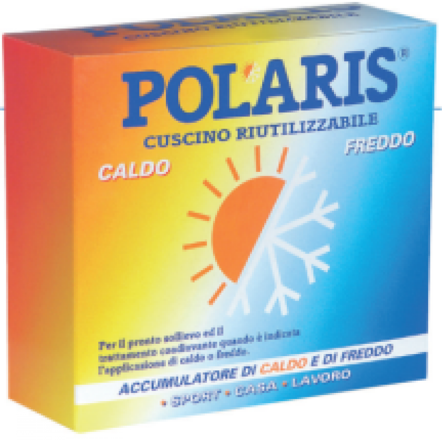 Polaris Cuscino Riutilizzabile Caldo/Freddo 12x22 Cm con Fodera - 1 Pezzo