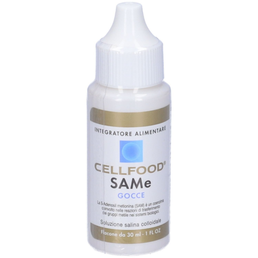 Cellfood SAMe Gocce 30ml - Integratore S-Adenosil Metionina per Membrana Cellulare, Senza Glutine