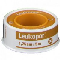 Leukoplast Cerotto Rocchetto Leukopor 1.25x500cm - Nastro Adesivo per Pronto Soccorso