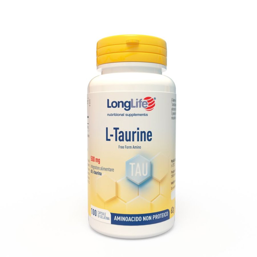 LongLife L-Taurine 500 mg, 100 Capsule LongLife L-Taurine 500 mg, 100 Capsule