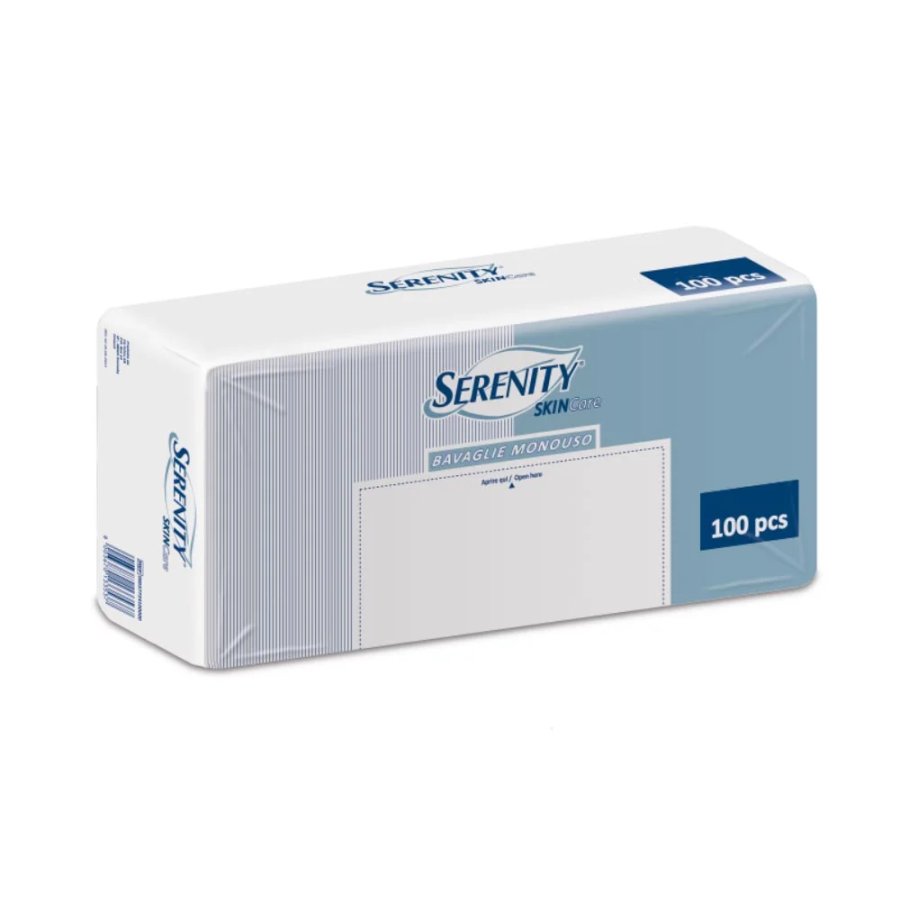 Serenity Bavaglia Monouso 38x54 cm, 100 pezzi 