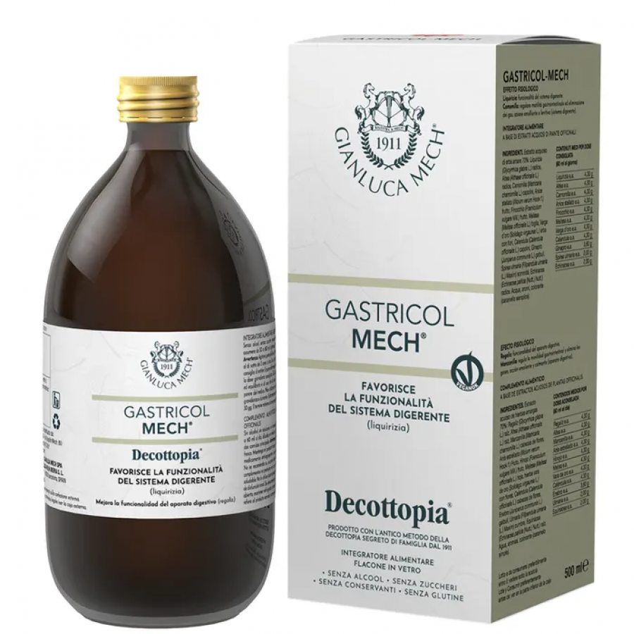 Gianluca Mech Decottopia Gastricol 500ml - Decotto Gastrico Naturale