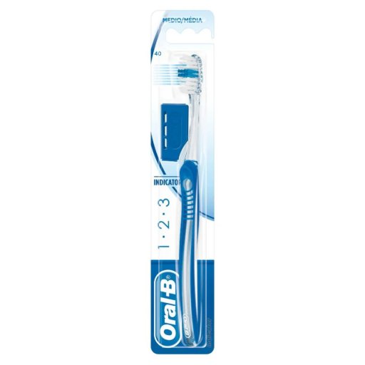 Oral-B 1.2.3 Indicator 40 Medio, 1 Pezzo