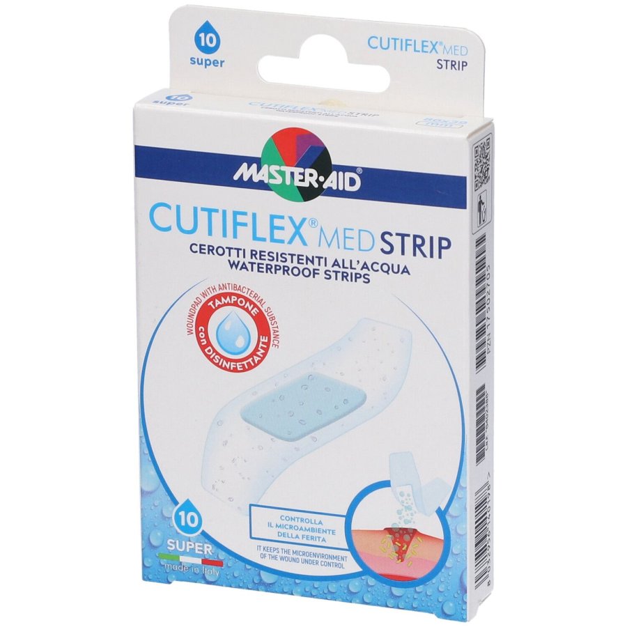 Master-Aid Cutiflex Strip Waterproof, 10 pezzi Master-Aid Cutiflex Strip Waterproof, 10 pezzi