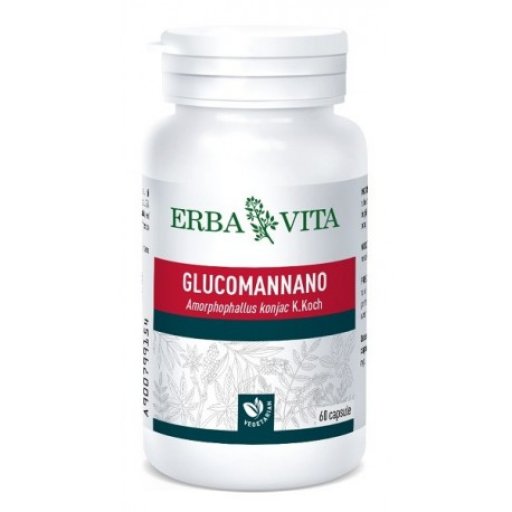 Erba Vita Glucomanno 60 Capsule - Integratore di Glucomannano Naturale