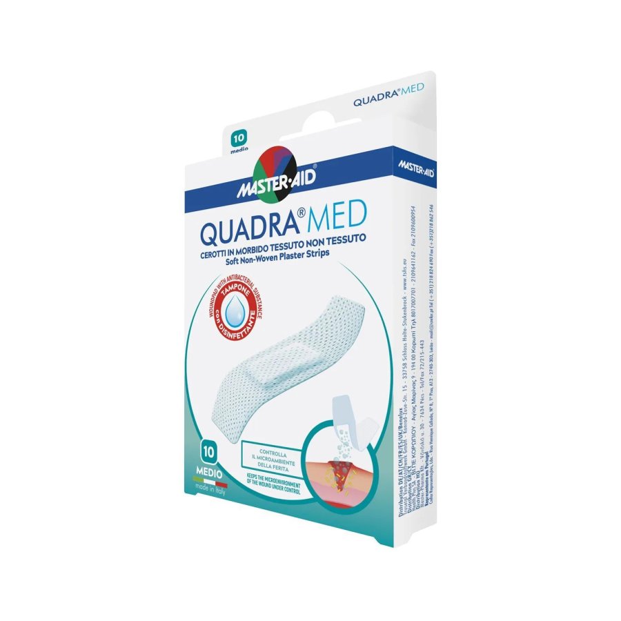 Master-Aid Quadramed 78 x 20 mm Medio, 10 pezzi Master-Aid Quadramed 78 x 20 mm Medio, 10 pezzi