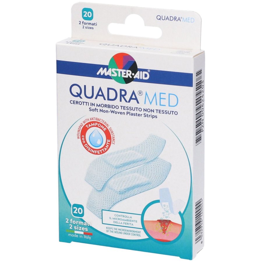 Master-Aid Quadra Med 2 Formati, 20 cerotti Master-Aid Quadra Med 2 Formati, 20 cerotti