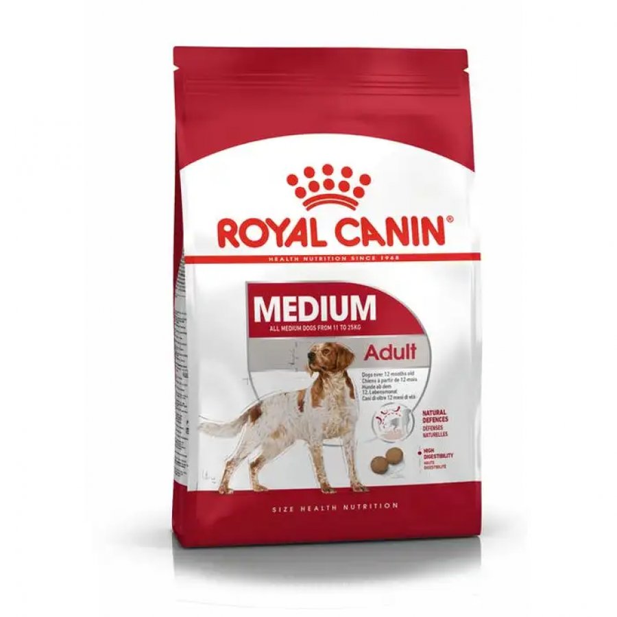 Royal Canin Crocchette per Cani Adulti Taglia Media - Sacco da 15kg - Alimento Premium per Cani
