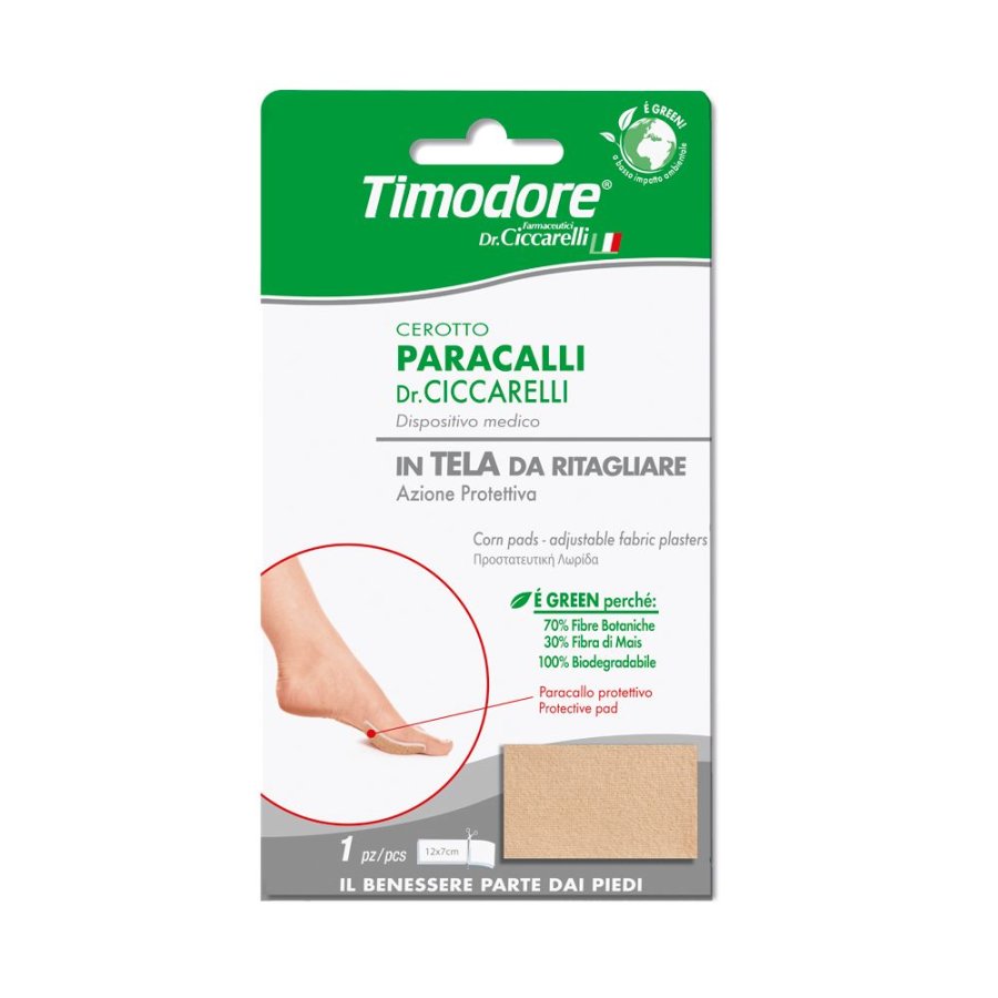 Dottor Ciccarelli Paracallo Cerotto in Tela Ritagliabile, 1 Pezzo Dottor Ciccarelli Paracallo Cerotto in Tela Ritagliabile, 1 Pezzo