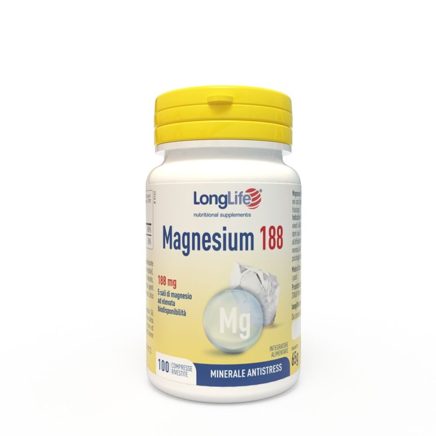 LongLife Magnesium 188, 100 compresse LongLife Magnesium 188, 100 compresse