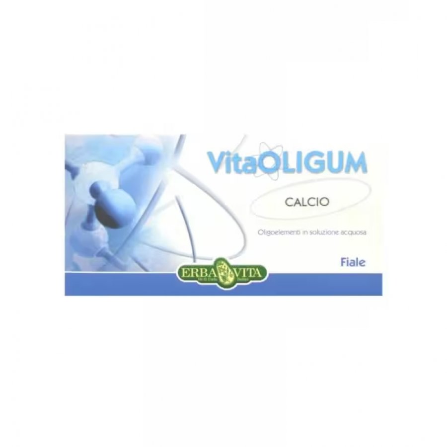 VitaOligum Calcio 20 Fiale da 2ml - Integratore di Calcio