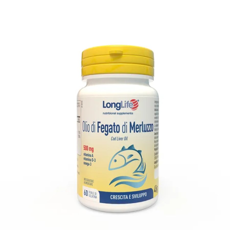 Phoenix LongLife, Olio di Fegato di Merluzzo 500 mg, 60 Perle