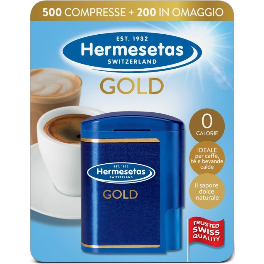Bracco Hermesetas Gold Dolcificante, 500 + 200 Compresse