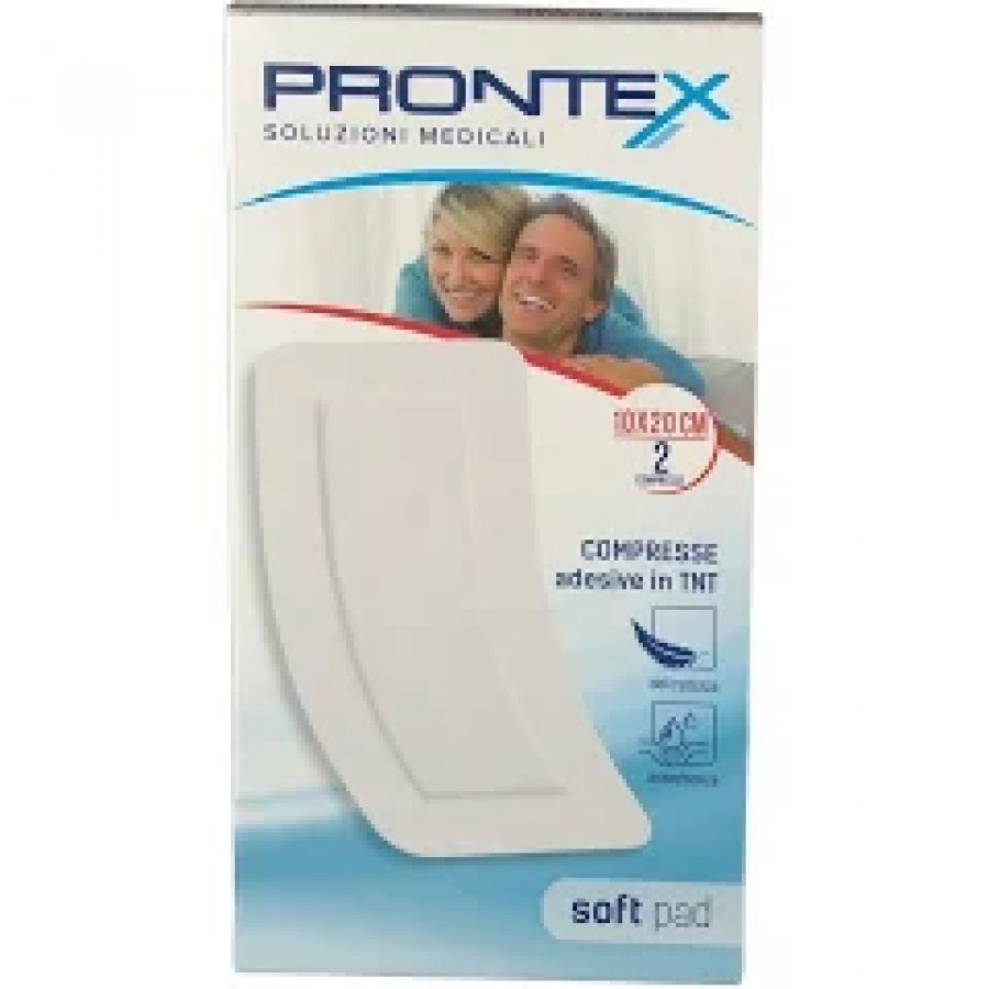 Prontex Garza Compressa Soft Pad 10x20cm 2 Pezzi