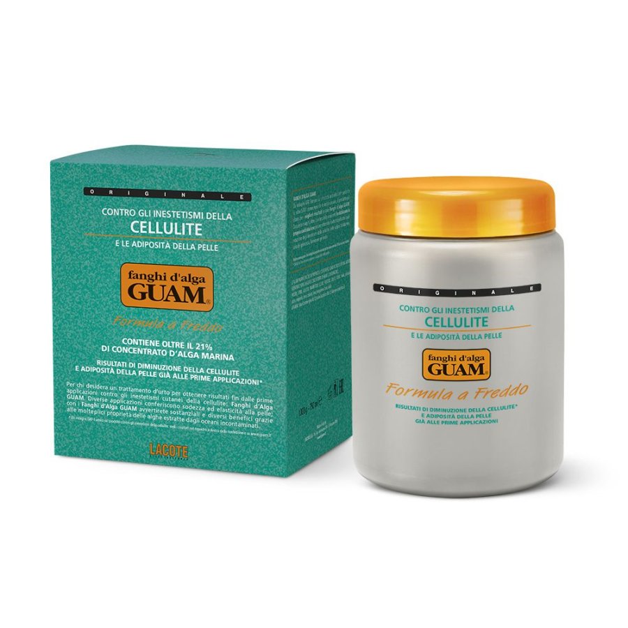 Guam - Fanghi d'Alga Formula a Freddo 1Kg - Trattamento d'Urto per Cellulite e Rassodamento