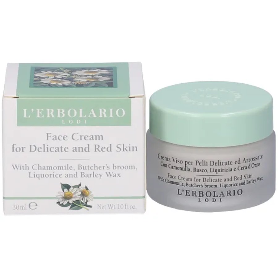 L'Erbolario, Crema Viso per Pelli Delicate, 30 ml 