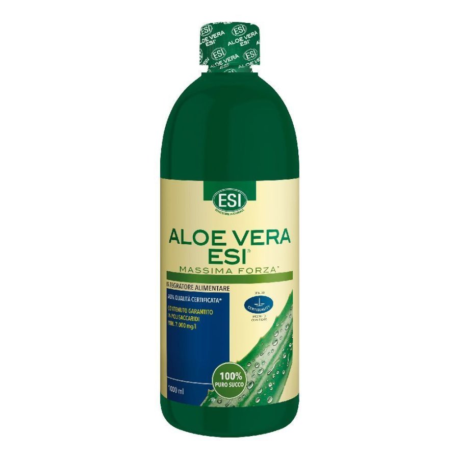 ESI, Aloe Vera Puro Succo Massima Forza, 1000 ml